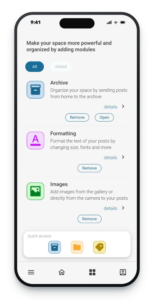 iPhone showing a PlaceVox screen