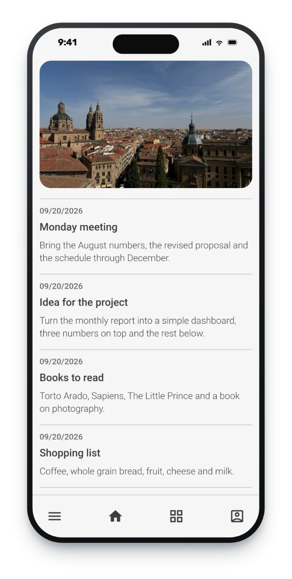 iPhone showing a PlaceVox screen